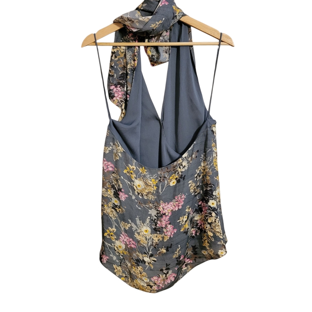 Haute Hippie Heartbreaker Silk Floral Halter Top - Picture 5 of 7